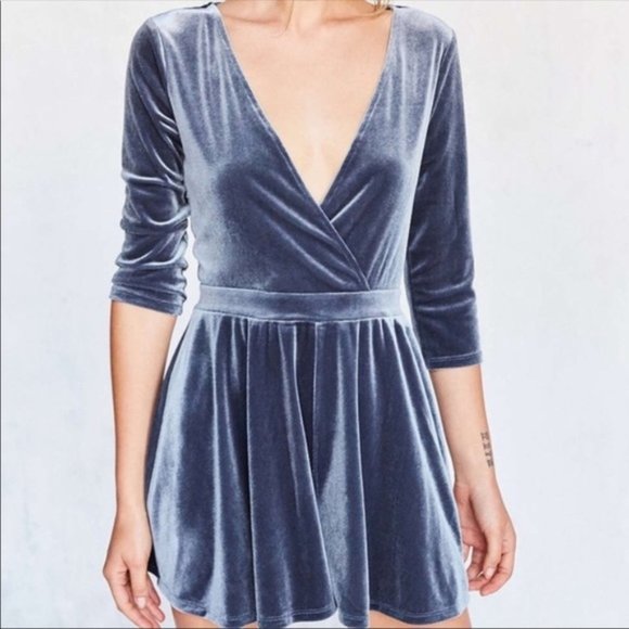 Velvet Romper - Picture 1 of 4